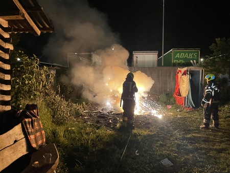 5 Požar smeti ob kresovanju 30. 4. 2025